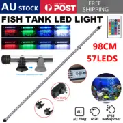 98cm Aquarium Light Fish Tank LED Bar Lamp Submersible Waterproof White Blue RGB