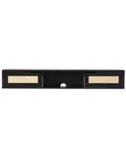 Walker Edison Modern Rattan-Door Floating TV Stand For TVs Up To 65in