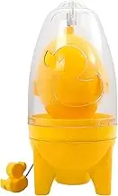 Egg Scrambler Shaker, Manual Hand Mixer, Portable Egg Whisk, Golden Egg Beater with Slicer, Egg Yolk and White Mixer, Kitchen Appliances for Quick Egg Mixing, Hand-Operated Crawling for Early