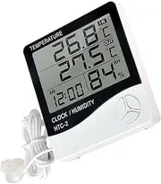 2pcs Fish Tank Digital Aquarium Temperature Gauge Humidity Home Hygrometer for Indoor Use
