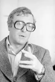 Actor Michael Caine seen here during an interview with the Reveill- Old Photo