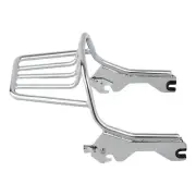 Chrome Two Up Mount Luggage Rack For Harley Softail Low Rider Sport Glide 18-Up