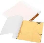 Sheets 100pcs Gilding Craft Gold Foil Glittering Furnishings Foil Flakes for DIY