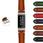 StrapsCo Vintage Faded Leather Band Strap for Fitbit Charge 4 & Charge 3