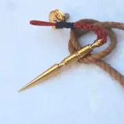 Brass Marlin Spike EDC Tool for Trekking Outdoor Enthusiasts - Spring Assist Too