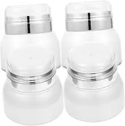 4pcs Vacuum Bottle Lotion Buttercream Creami Leak Proof Travel Bottles Face Cream Pump Dispenser Plastic Airless Cosmetic Container Empty Cream Packing Boxes Pressing Sub Container/159