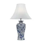 Telbix Lighting Hulong Ceramic Table Lamp - Blue / White