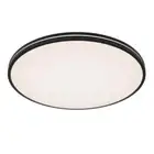 ARTIKA Athos 21 in. 1-Light Black Integrated LED 5 CCT Flush Mount Ceiling Light
