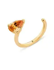 [SALLY SKOUFIS] Pure Alchemy Spacer Ring with Champagne Diamond in Gold
