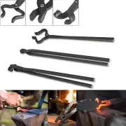 3Pcs Knife Making Tongs Blacksmith Tongs Assembled Blacksmith Tool Anvil Forge