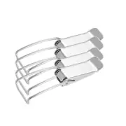 201 Stainless Steel Spring Loaded Toggle Latch Catch Clamp 75mm, 4 pcs