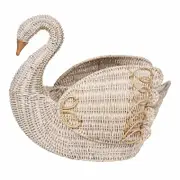 Juliska Provence Rattan Swan Basket