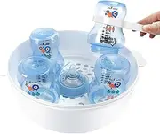 Baby Bottles Microwave Steam Container - Temperature Resistant Microwave Steam Steriliser | Reusable Microwave Steam Cleaner | Steam Cleaner for Baby Bottles Kids Tableware Toys