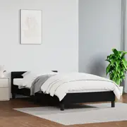 Bed Frame without Mattress Black King Single Size Faux Leather vidaXL