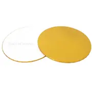 10in Round Masonite Cake Board - Gold