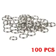 100Pcs 12mm Split Rings Small Key Ring Bulk Keychain Ring Craft Key Organization