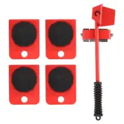 Pallet Breaker 12" Deck Board Pry Bar Puller Removal Tool with Pulleys, Red