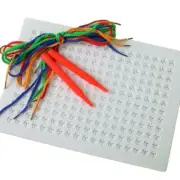 Colorful Rope Threading Board Toy for Kids Interactive Family Game Activity Toy