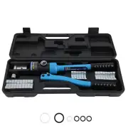 16MT Hydraulic Wire Terminal Crimper Tool W/ 13 Dies Set for Electrical Cable