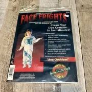 Vintage Face Frights Mermaid Sea Goddess Iron On Costume Kit 1992 Glow in Dark