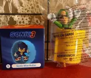 McDonald’s Sonic The Hedgehog 3 Sonic Blue Roller & Super Mario Luigi Launcher