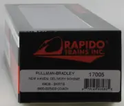 Rapido HO #17005 New Haven Pullman Bradley 8600 Series Coach, Road #8638 New/Box