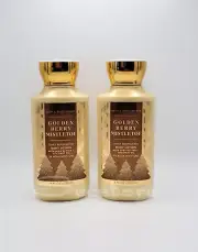 2 Bath & Body Works Golden Berry Mistletoe Daily Nourishing Body Lotion 8 fl oz