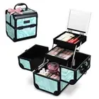 Byootique Makeup Train Case Cosmetic Organizer w/ Mirror Tray Artist CB Vitality