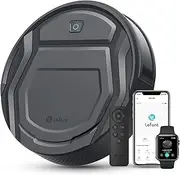 [LEFANT] Robot Vacuum Cleaner 2200Pa, Carpet Boost, 120 Min Runtime, Tangle-Free Design, Slim, Quiet, APP/Alexa/i Watch, 6 Cleaning Modes, Ideal for Pet Hair and Hard Floors, M210 Pro Grey with Remote