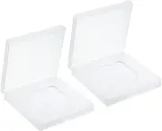 uxcell 72mm Lens Filter Case, 2pcs Camera Filter Case Portable Lens Filter Box Water Resistant Dustproof Plastic for Photography Filter Storage