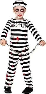 Morph Kids Prisoner Costume Kids Boys Jail Costume Kids Escaped Convict Costume Prison Costume For Kids Halloween Costume