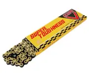 Izumi Super V 1/2" x 3/32" x 116 Link Black & Gold Chain Suit Old School BMX