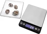 Precision Scale with Hold Function - Tomiba 3000g 0.01oz/0.1g Small Cooking Mini Food Scale Portable Electronic Jewelry Scale Batteries Included