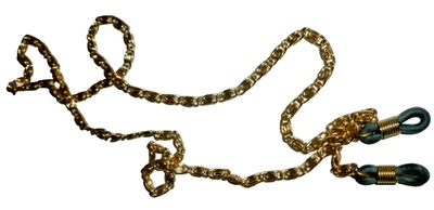 Vintage Lightweight Gold Tone Chain Eyeglasses Sunglasses Strap Holder 24"