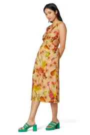 Firewheel Linen Dress