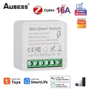 AUBESS Tuya Zigbee 16A Smart Switch With Power Metering Two Way Control Smart Ho