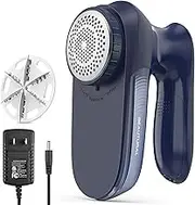 BEAUTURAL Sweater Fabric Shaver Home-Edition, Powerful & Efficient Lint Remover for Clothes and Furniture, AC Adapter or Battery Powered Pill Fuzz Remover, Special for Your Family