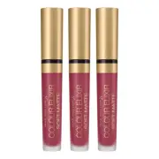 Max Factor Colour Elixir Soft Matte Liquid Lipstick - 035 Faded Red x3