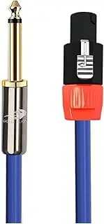 NL4FC 4 Pole Speakon to Mono 6.35mm 1/4" Jack Speaker Cable Compatible with Amplifier Professional Stage OFC Cable 1M 2M 3M 5M 8M(3meter)