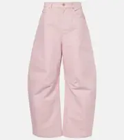 [Loewe] Loewe Cotton barrel-leg pants UK 12 pink