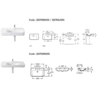 🔥 實體店面 Roca 西班牙品牌 Senso系列 臉盆 面盆 壁掛盆 壁掛式 32751R000 32751M000