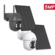 ANRAN 3/5MP WIFI Security Camera Solar Battery Powered Wireless Outdoor PTZ Cam