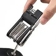 Krmoau Repair Tools for Cycling, Motorcycle Tools - 18 in 1 Wreath Combination Tool - Chain Cutting Tool, Pocket Motorcycle Tools, Foldable Tool Accessory Set for Motorcycles