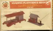 BACHMANN PLASTICVILLE O Scale Loading Platform & Shanty 1/48, NISB