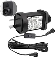 PremierAdapter Replacement Power Supply CZJUTAI JT-EL/FC31V15W /9W /7.2W /6W /4.5W /3.6W for Christmas Lighting, String Light, Projector Light,Button+with 1-Click Button Switch on Power Cord [C5TX]