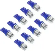 DRESSOOS 10pcs Led Car Bulbs 5050 5smd Side Marker Lights for Trucks Motorbikes (Easy Install)