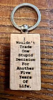 LCD Soundsystem All My Friends Lyrics ! Custom Laser Engraved Wood Keychain