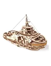 [UGEARS] Tugboat 169 Piece Wooden 3D Puzzle Gift Set