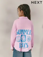 Pink Printed 100% Cotton Shirt (3-16yrs) (AD6054) | $33 - $44
