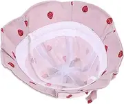 [LIFKOME] Sun Hat Chin Strap Sun Hat Beach Sunproof Hat Hat Summer Hat Bucket Hats Foldable Sun Cap Beach Sun Hats Bucket Cap Bucket Hat Visor Hat Pink
